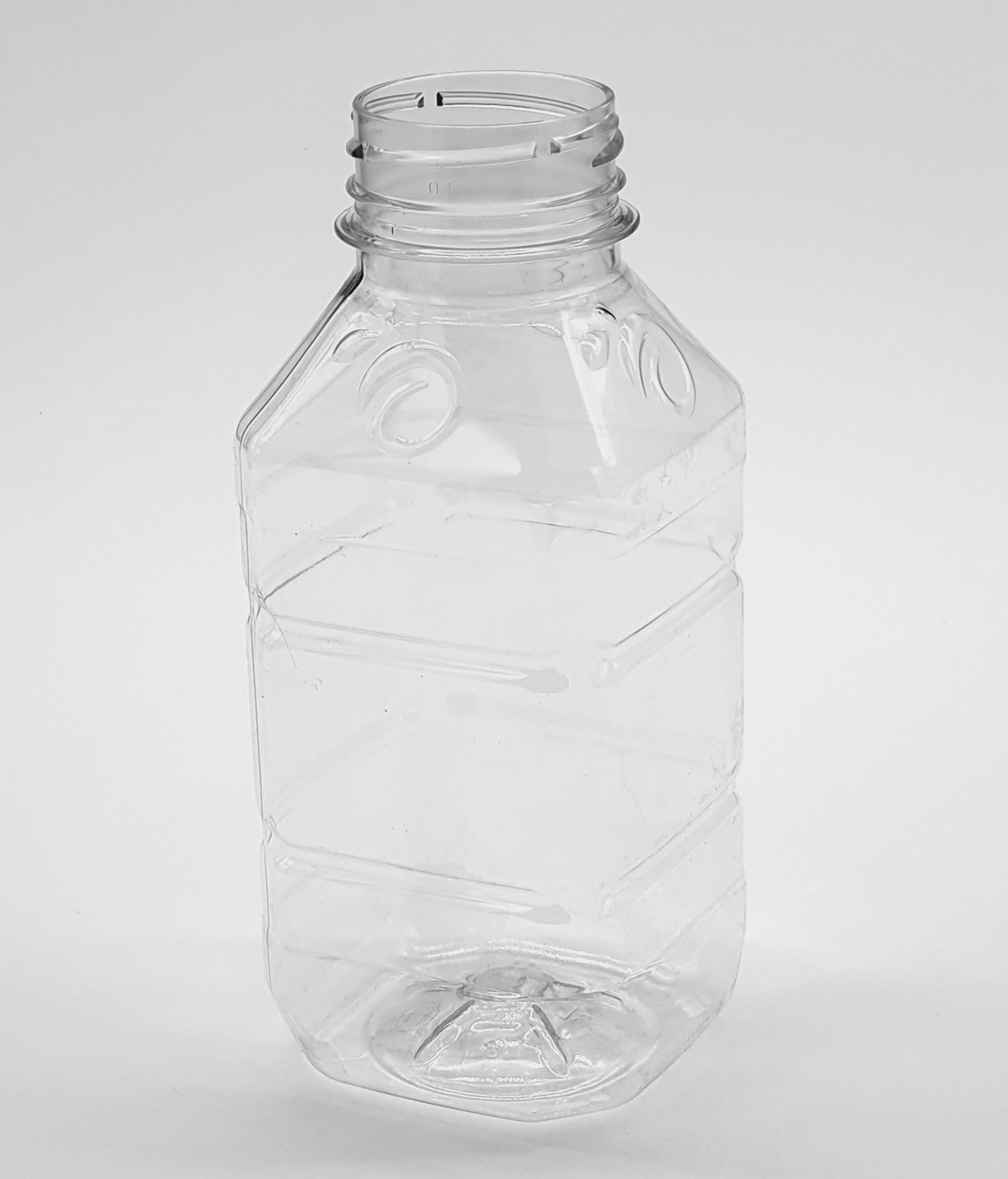 Butelka PET kwadratowa tłoczona 330 ml