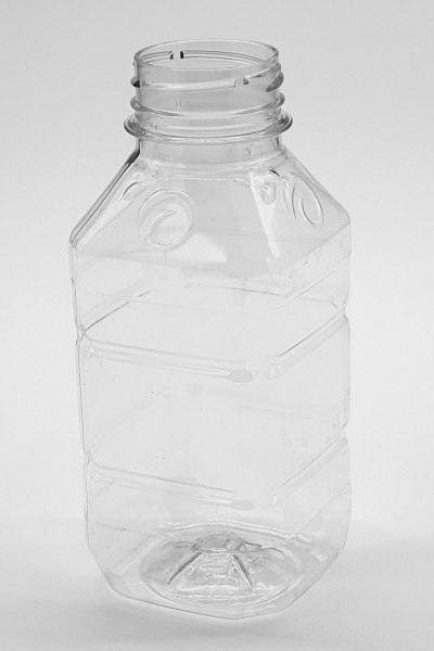 Quadratische gepresste PET-Flasche 330 ml